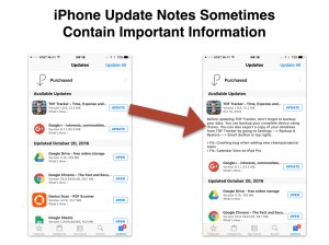 Read iPhone App Update Notes Before Proceeding to Avoid Data Loss ...
